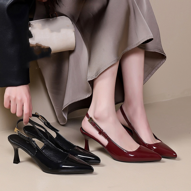 Platform Mule Heel - Yazlık Sivri Burun Açık Burun Seksi