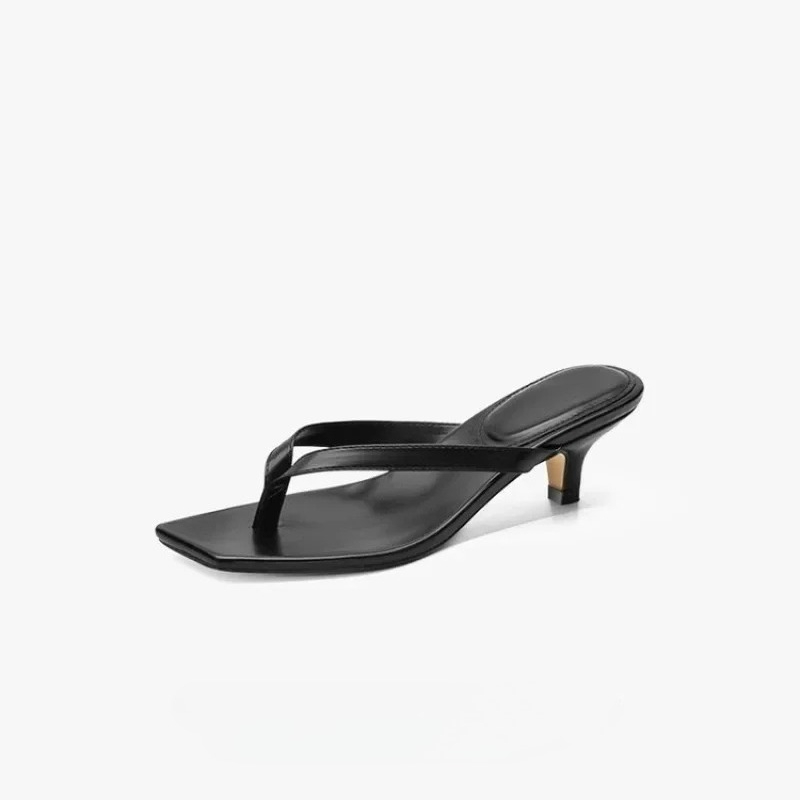 Women Shoes Zara - Kadınlar için kare burunlu klipsli sandaletler