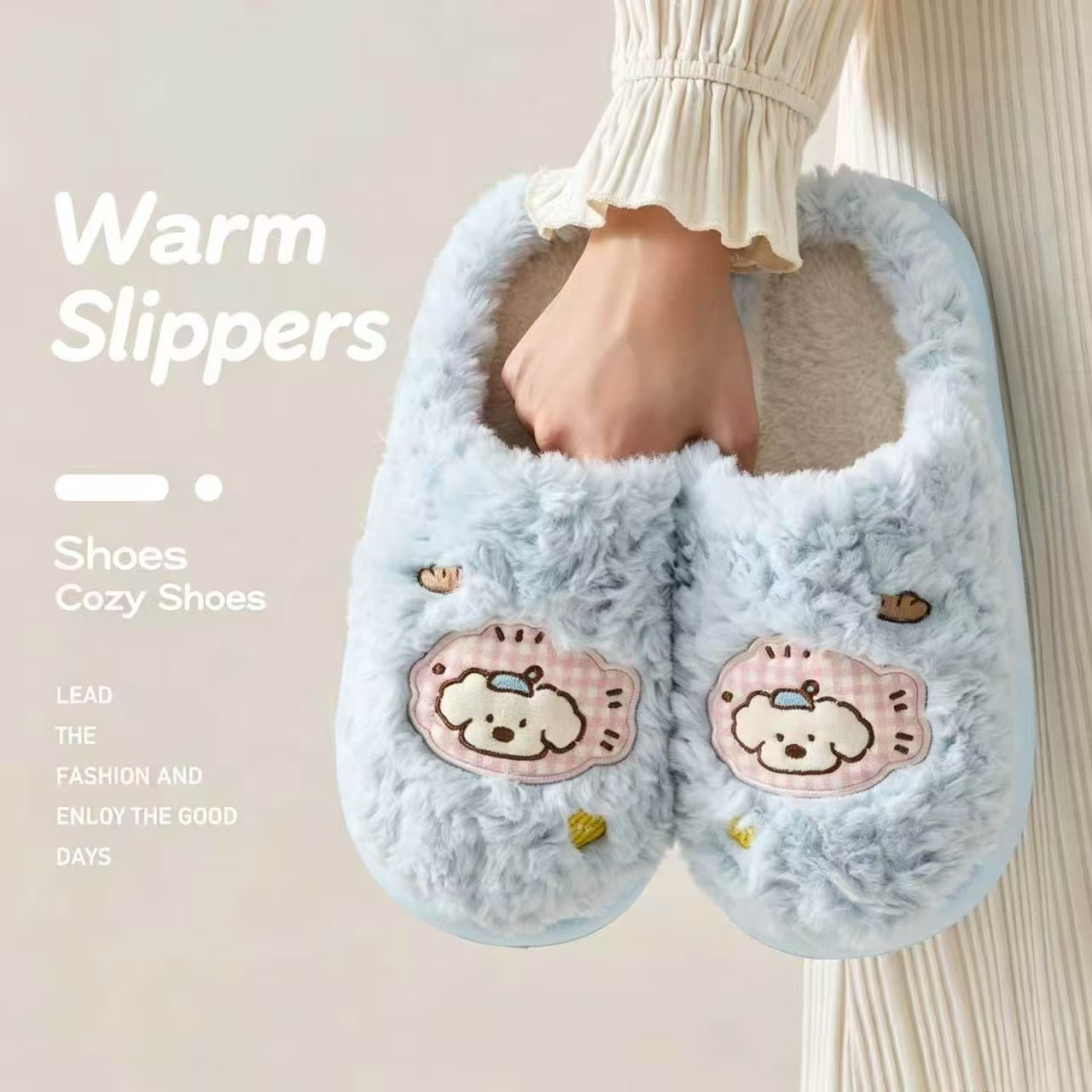 Women'S Shoes Hush Puppies - Kadınlar için Kışlık Tüylü Peluş Ev