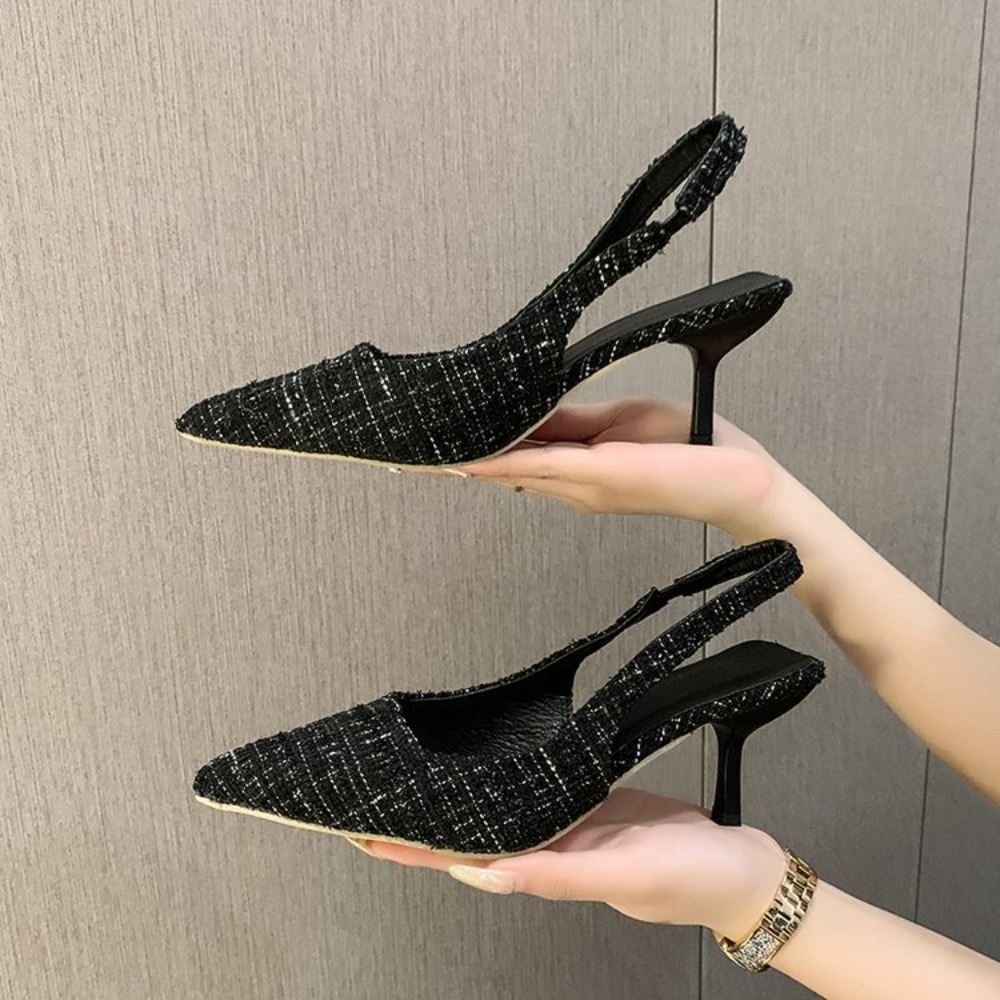 Platform Mule Heel - Şık Ofis Bayanları İçin Slingback Stiletto