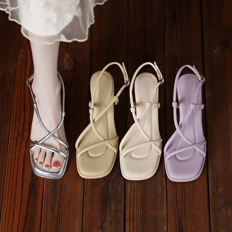 Women Shoes Zara - 2026 Yaz Yeni Basit Kare Burunlu
