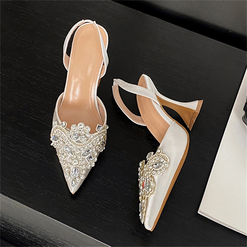 Women Shoes Zara - Eilyken Bahar Kristal Elmas Slingback Kadın