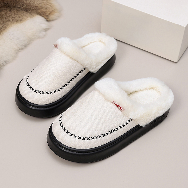 Women Shoes Mules - Kışlık Tüylü Kadın Terlikleri Ev Tipi