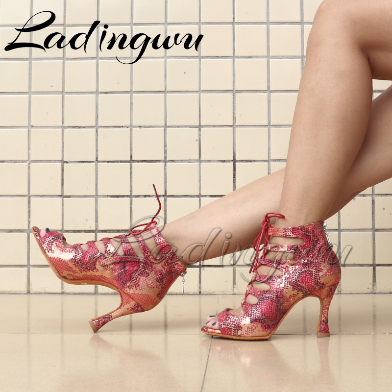 Women'S Shoes Red Bottoms - Ladingwu Latin çizmeler yumuşak alt dans