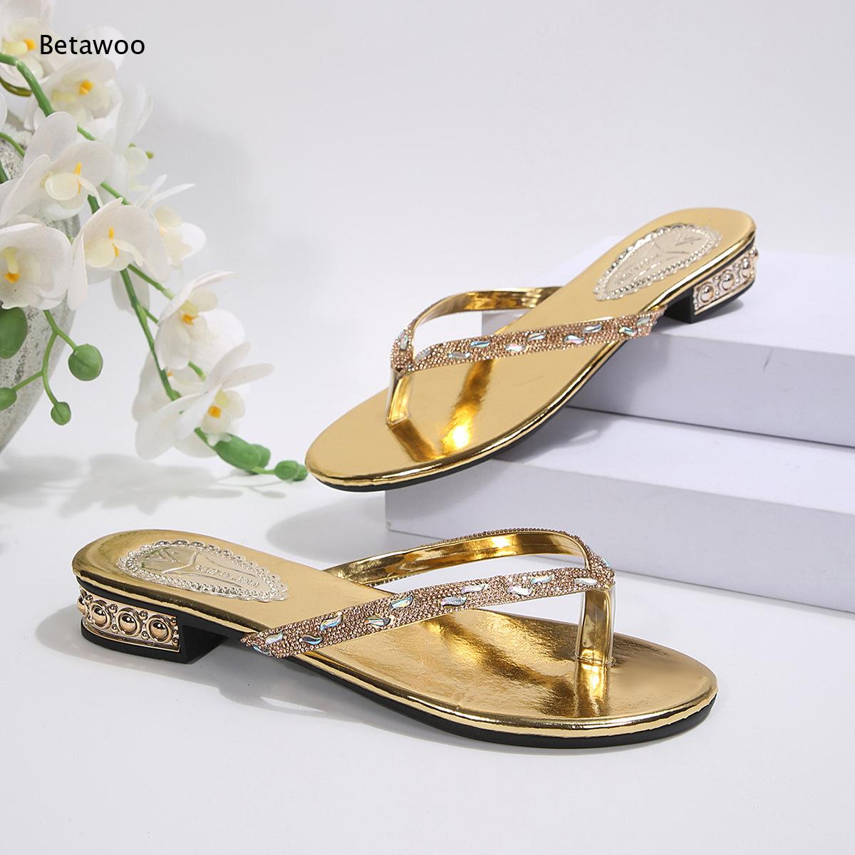 Tanga Topuklu Düşük Topuklu Sa - Gold Chain Sandal incelemesi ve fiyatı
