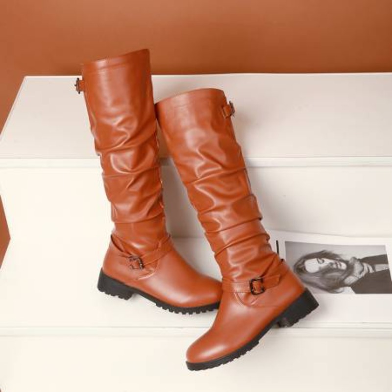 2025 Kadın Zip Deri Diz Yüksek - Women'S Shoes Yellow incelemesi ve fiyatı
