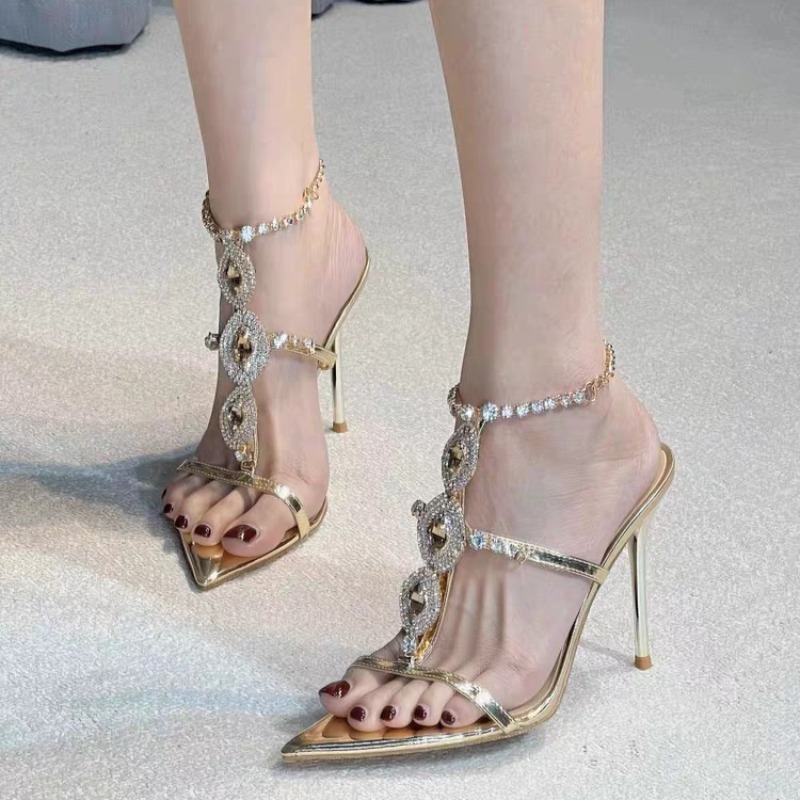 Kadın Sandaletleri Lüks Altın  - Gold Chain Sandal incelemesi ve fiyatı