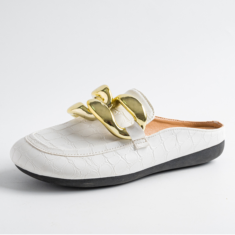 Moda Kadın Terlik Artı Boyutu  - Gold Chain Sandal incelemesi ve fiyatı