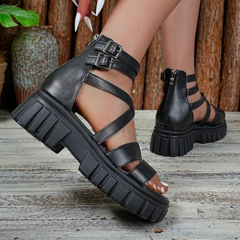 Roma Tarzı Oyuk Kalın Topuklu  - Gladiator Sandal Women incelemesi ve fiyatı
