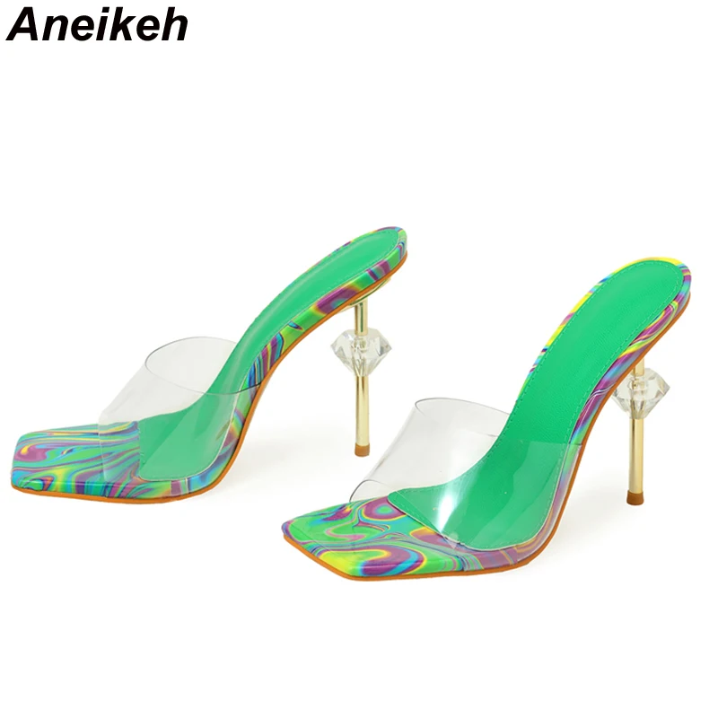 Aneikeh YENI Seksi Garip Şeffa - Women Shoes Mules incelemesi ve fiyatı