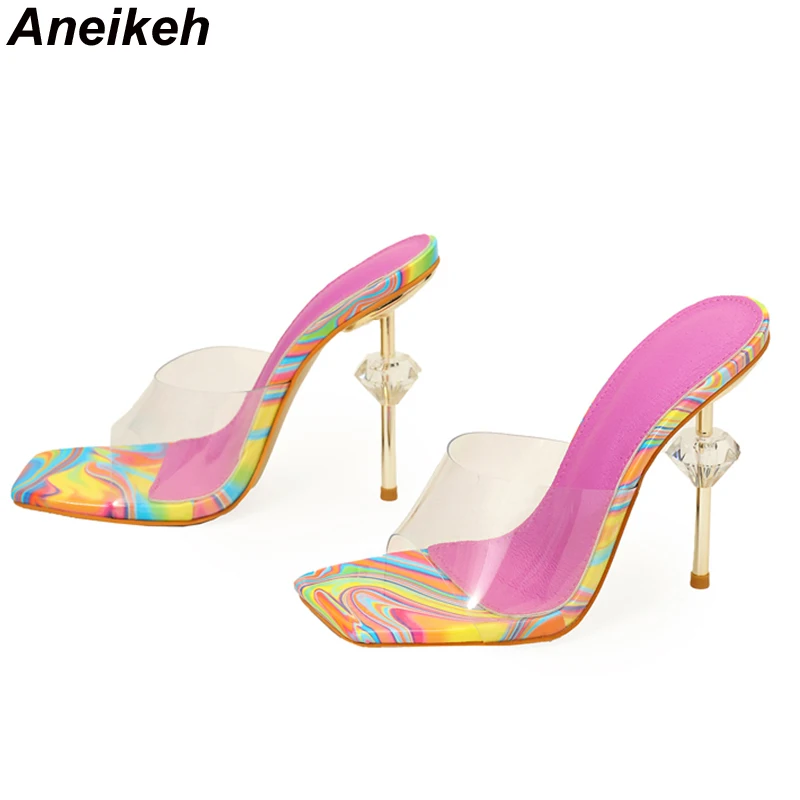 Aneikeh YENI Seksi Garip Şeffa - Women Shoes Mules incelemesi ve fiyatı